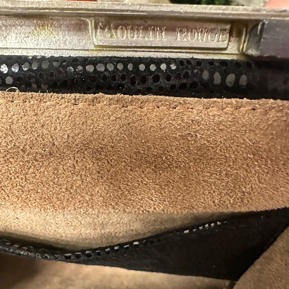 Black Textured Clutch with Silver Clasp